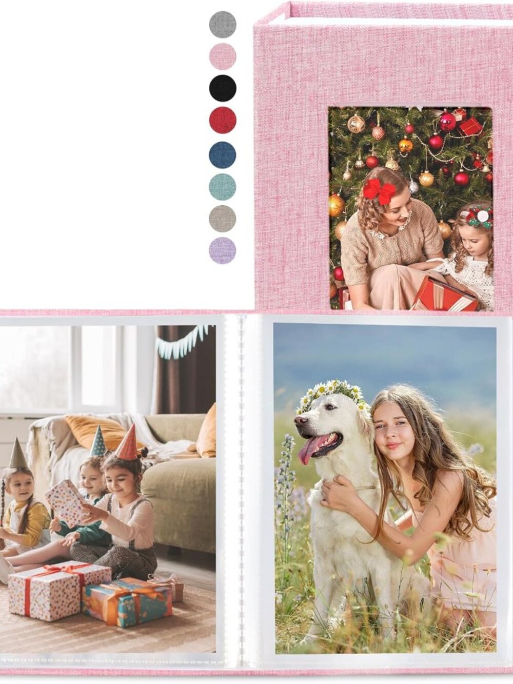 2 Pack Photo Album 4x6, Linen Cover Photo Book, Small Photo Album Book for 36 Po